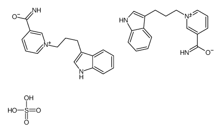 1-[3-(1H-indol-3-yl)propyl]pyridin-1-ium-3-carboxamide,sulfate Structure