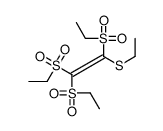 1-ethylsulfanyl-1,2,2-tris(ethylsulfonyl)ethene结构式