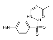 N-[[[(4-aminophenyl)sulphonyl]amino]iminomethyl]acetamide structure