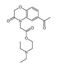 2-(diethylamino)ethyl 2-(6-acetyl-3-oxo-1,4-benzoxazin-4-yl)acetate结构式