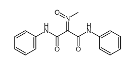 α,α-bis-(phenylcarbamoyl)-N-methylnitrone结构式
