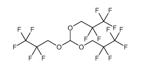 Propane, 1,1',1''-[methylidynetris(oxy)]tris[2,2,3,3,3-pentafluoro Structure
