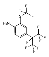 4-heptafluoroisopropyl-2-(trifluoromethylthio)aniline结构式