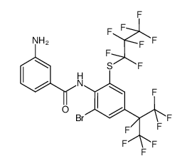 N-[2-bromo-4-heptafluoroisopropyl-6-(heptafluoro-n-propylthio)]phenyl 3-aminobenzamide Structure