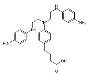 4-[4-[bis[2-(4-aminoanilino)ethyl]amino]phenyl]butanoic acid Structure