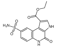 4-oxo-8-sulfamoyl-4,5-dihydro-3H-pyrrolo[2,3-c]quinoline-1-ethyl carboxylate结构式