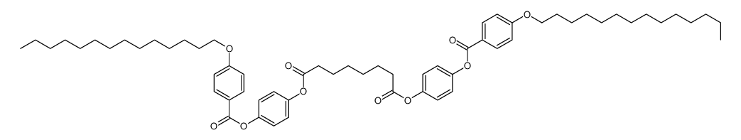 bis[4-(4-tetradecoxybenzoyl)oxyphenyl] octanedioate结构式