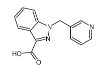 1-(pyridin-3-ylmethyl)indazole-3-carboxylic acid Structure