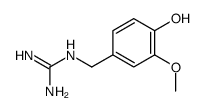 2-[(4-hydroxy-3-methoxyphenyl)methyl]guanidine Structure