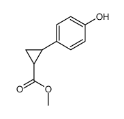 methyl 2-(4-hydroxyphenyl)cyclopropane-1-carboxylate结构式