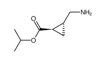 isopropyl (1R,2R)-2-(aminomethyl)cyclopropanecarboxylate结构式