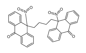 10-nitro-10-[4-(9-nitro-10-oxoanthracen-9-yl)butyl]anthracen-9-one Structure