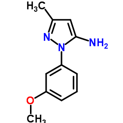 1-(3-Methoxyphenyl)-3-methyl-1H-pyrazol-5-amine结构式