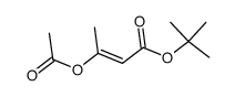 tert-Butyl (E)-3-Acetoxy-2-butenoate结构式