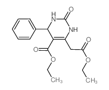 6-(2-乙氧基-2-氧代乙基)-2-氧代-4-苯基-1,2,3,4-四氢-5-嘧啶羧酸乙酯图片
