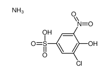 ammonium 3-chloro-4-hydroxy-5-nitrobenzenesulphonate Structure