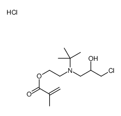 2-[tert-butyl-(3-chloro-2-hydroxypropyl)amino]ethyl 2-methylprop-2-enoate,hydrochloride结构式