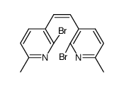 (Z)-1,2-bis(2-bromo-6-methylpyridin-3-yl)ethene Structure