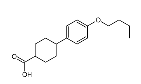 4-[4-(2-methylbutoxy)phenyl]cyclohexane-1-carboxylic acid Structure