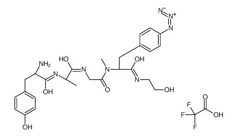 tyrosyl-alanyl-glycyl-(4-azidomethylphenylalanyl)-glycine-OH结构式
