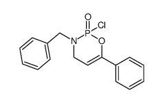 3-Benzyl-2-chloro-6-phenyl-3,4-dihydro-[1,3,2]oxazaphosphinine 2-oxide Structure