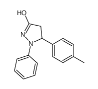 5-(4-methylphenyl)-1-phenylpyrazolidin-3-one Structure