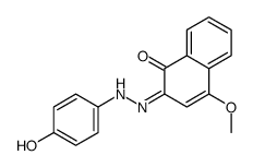 2-[(4-hydroxyphenyl)hydrazinylidene]-4-methoxynaphthalen-1-one Structure