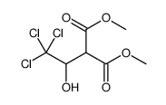 Propanedioic acid, 2-(2,2,2-trichloro-1-hydroxyethyl)-, 1,3-dimethyl ester结构式