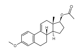 3-methoxy-13β-methylgona-1,3,5(10),9(11)-tetraen-17β-yl acetate Structure