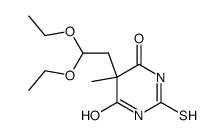 5-(2,2-diethoxy-ethyl)-5-methyl-2-thioxo-dihydro-pyrimidine-4,6-dione Structure