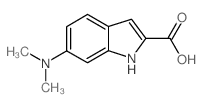 6-DIMETHYLAMINO-1H-INDOLE-2-CARBOXYLIC ACID structure