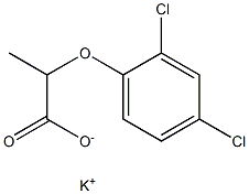 potassium ()-2-(2,4-dichlorophenoxy)propionate结构式