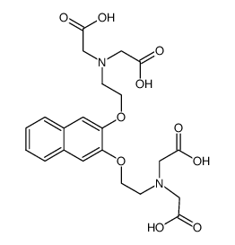 C10H6[ethyleneglycol-bis(2-aminoethyl) ether-N,N,N',N'-tetraacetic acid]结构式