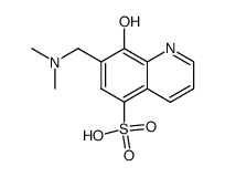 7-dimethylaminomethyl-8-hydroxy-quinoline-5-sulfonic acid Structure