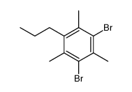 1,3-dibromo-2,4,6-trimethyl-5-propyl-benzene Structure