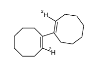 2,2'-dideutero-1,1'-bi(1-cycloocten-1-yl)结构式