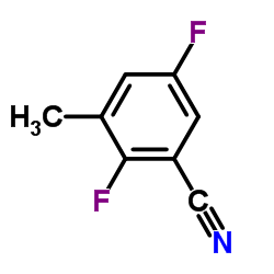 2,5-Difluoro-3-methylbenzonitrile Structure