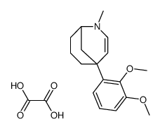 (+/-)-2-methyl-5-(2,3-dimethoxyphenyl)-2-azabicyclo<3.3.1>non-3-ene oxalate结构式