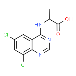 2-(6,8-DICHLORO-QUINAZOLIN-4-YLAMINO)-PROPIONIC ACID Structure