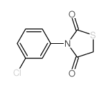 2,4-Thiazolidinedione,3-(3-chlorophenyl)-结构式