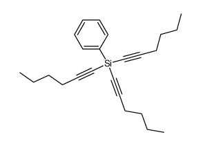 [tri(hex-1-ynyl)]phenylsilane结构式