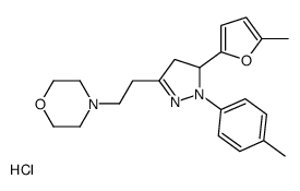 4-[2-[3-(5-methylfuran-2-yl)-2-(4-methylphenyl)-3,4-dihydropyrazol-5-yl]ethyl]morpholine,hydrochloride结构式