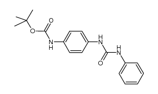 N-[4-(3-phenylureido)phenyl]carbamic acid tert-butyl ester Structure