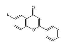 6-iodo-2-phenylchromen-4-one结构式
