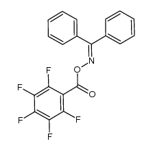 benzophenone O-pentafluorobenzoyloxime Structure