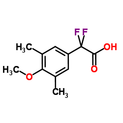 Difluoro(4-methoxy-3,5-dimethylphenyl)acetic acid Structure