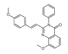 4(3H)-Quinazolinone,8-methoxy-2-(p-methoxystyryl)-3-phenyl- (6CI)结构式