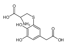 5-S-cysteinyl-3,4-dihydroxyphenylacetic acid结构式