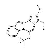 5-(1H-indol-2-yl)-3-methoxy-1H-pyrrole-2-carbaldehyde结构式