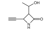 2-Azetidinone, 4-ethynyl-3-(1-hydroxyethyl)- (9CI) structure